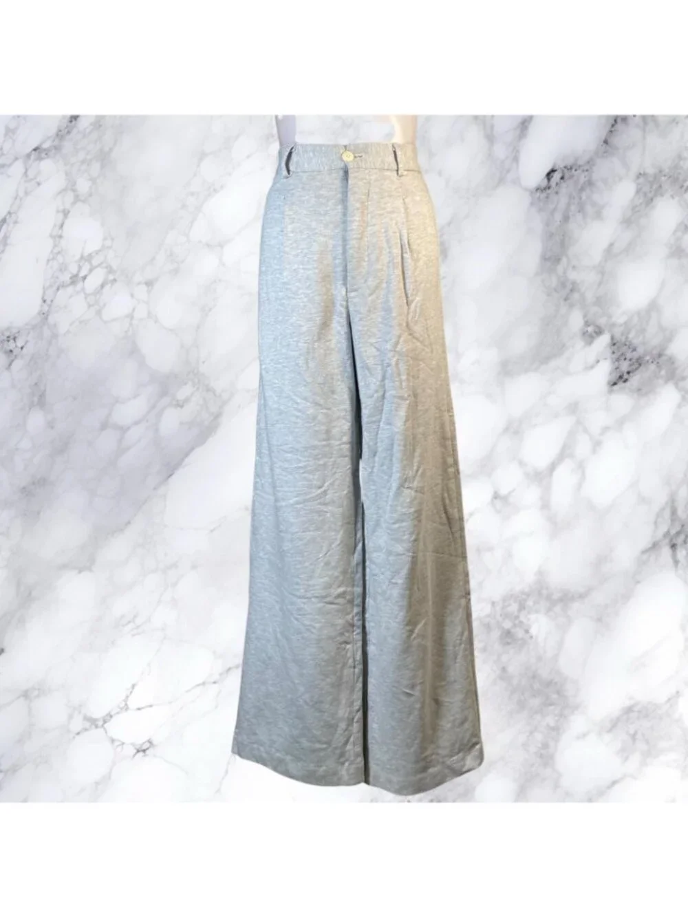 Helsa Organic Blend Enzyme Trousers in Heather Grey - Picture 2 of 11